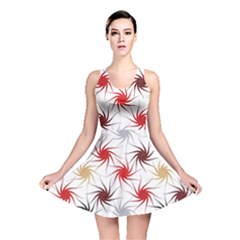 Pearl Pattern Floral Design Art Digital Seamless Reversible Skater Dress by Vaneshart