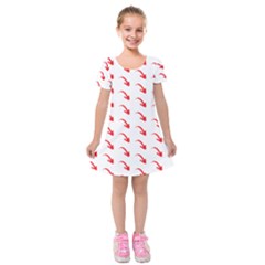 Create Your Own Custom Online Full Print Blank Template Kids  Short Sleeve Velvet Dress by startdesign