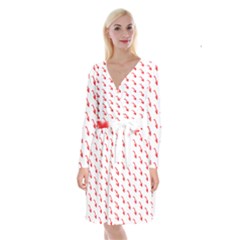 Create Your Own Custom Online Full Print Blank Template Long Sleeve Velvet Front Wrap Dress by startdesign