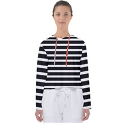Black & White Stripes Women s Slouchy Sweat by anthromahe