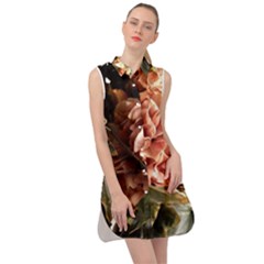 Begonia 1 1 Sleeveless Shirt Dress by bestdesignintheworld