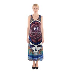 Grateful Dead Ahead Of Their Time Sleeveless Maxi Dress by Sapixe