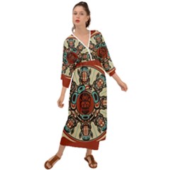 Grateful Dead Pacific Northwest Cover Grecian Style  Maxi Dress by Sapixe