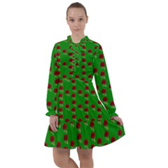 Rose In Green All Frills Chiffon Dress by snowwhitegirl