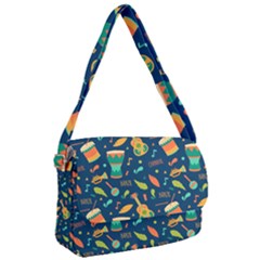 Brazil Musical Instruments Seamless Carnival Pattern Courier Bag by Vaneshart