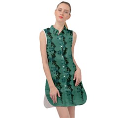 Branches Of A Wonderful Flower Tree In The Light Of Life Sleeveless Shirt Dress by pepitasart