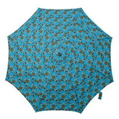 Clown Ghost Pattern Blue Hook Handle Umbrellas (medium) by snowwhitegirl