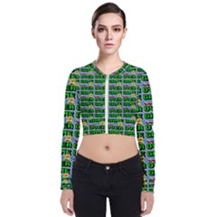 Game Over Karate And Gaming - Pixel Martial Arts Long Sleeve Zip Up Bomber Jacket by DinzDas