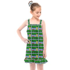 Game Over Karate And Gaming - Pixel Martial Arts Kids  Overall Dress by DinzDas