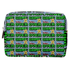 Game Over Karate And Gaming - Pixel Martial Arts Make Up Pouch (medium) by DinzDas