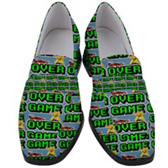 Game Over Karate And Gaming - Pixel Martial Arts Women s Chunky Heel Loafers by DinzDas