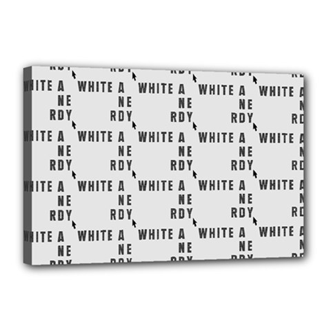 White And Nerdy - Computer Nerds And Geeks Canvas 18  X 12  (stretched) by DinzDas