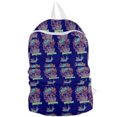 Jaw Dropping Horror Hippie Skull Foldable Lightweight Backpack by DinzDas