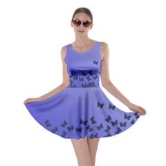 Gradient Butterflies Pattern, Flying Insects Theme Skater Dress by Casemiro