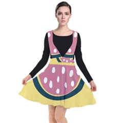 Fruit Watermelon Red Plunge Pinafore Dress by Alisyart