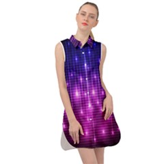 Shiny Stars Sleeveless Shirt Dress by Sparkle