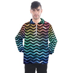 Digital Waves Men s Half Zip Pullover by Sparkle