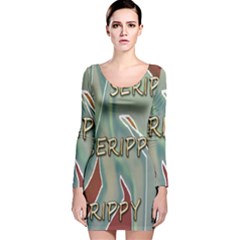 Sherellerippya15 Long Sleeve Velvet Bodycon Dress by SERIPPY