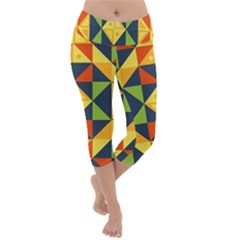 Africa  Lightweight Velour Capri Yoga Leggings by Sobalvarro