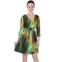 Abstract Illusion Ruffle Dress by Sparkle