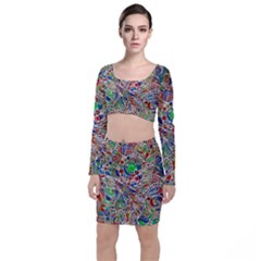 Pop Art - Spirals World 1 Top And Skirt Sets by EDDArt
