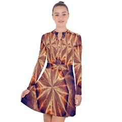 Sun Fractal Long Sleeve Panel Dress by Sparkle