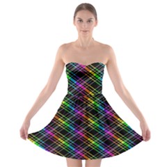 Rainbow Sparks Strapless Bra Top Dress by Sparkle