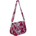 Magenta on pink Saddle Handbag View1