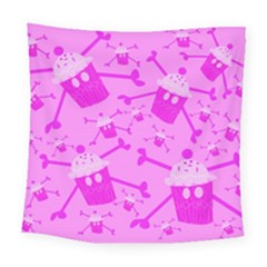 Cupycakespink Square Tapestry (large) by DayDreamersBoutique
