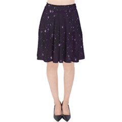 Pink Stars Velvet High Waist Skirt by Dazzleway