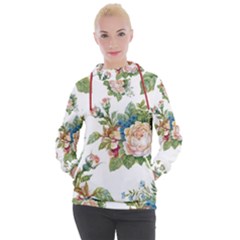 Vintage Flowers Women s Hooded Pullover by goljakoff