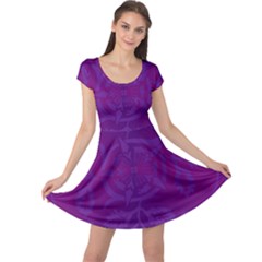 Cloister Advent Purple Cap Sleeve Dress by HermanTelo