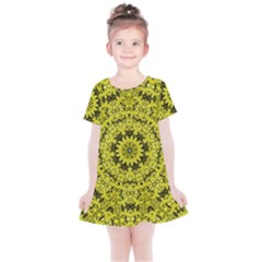 Yellow Kolodo Kids  Simple Cotton Dress by Sparkle