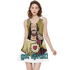 Buddy Christ Inside Out Reversible Sleeveless Dress by Valentinaart