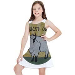Chinese New Year ¨c Year Of The Ox Kids  Lightweight Sleeveless Dress by Valentinaart