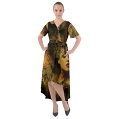 Surreal Steampunk Queen From Fonebook Front Wrap High Low Dress by 2853937