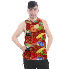 Floral Abstract Men s Sleeveless Hoodie by icarusismartdesigns