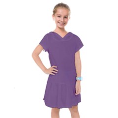 Color Purple 3515u Kids  Drop Waist Dress by Kultjers
