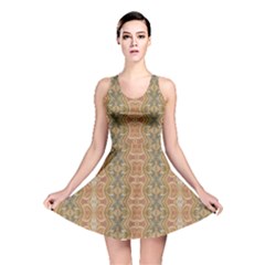 Vintage Ornate Geometric Pattern Reversible Skater Dress by dflcprintsclothing
