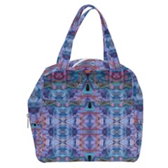 Pebbles Cropped Repeats Boxy Hand Bag by kaleidomarblingart