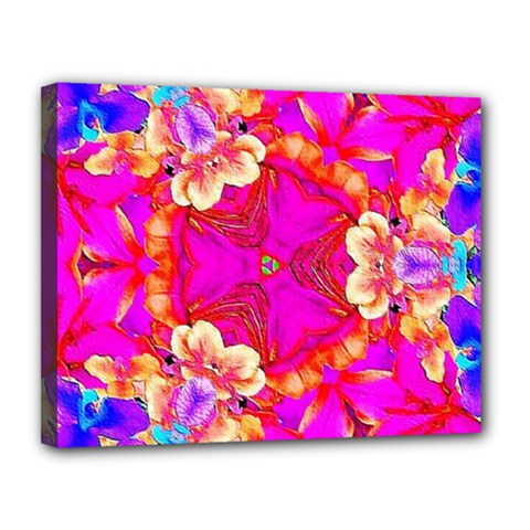 Pink Beauty Canvas 14  X 11  (stretched) by LW323