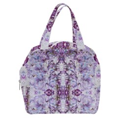 Intricate Lilac Boxy Hand Bag by kaleidomarblingart
