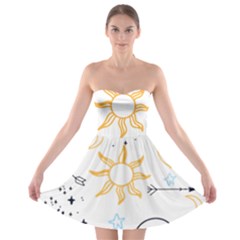 Pattern Mystic Strapless Bra Top Dress by alllovelyideas