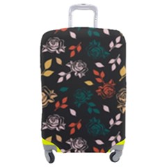 Rose Floral Luggage Cover (medium) by tmsartbazaar