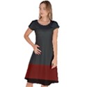 navy blue red stripe crest Classic Short Sleeve Dress View1