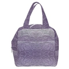 Artwork Lilac Repeats Boxy Hand Bag by kaleidomarblingart