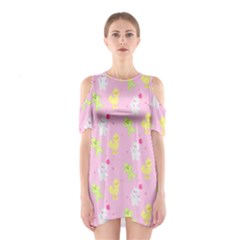 Pastel Adventure Shoulder Cutout One Piece Dress by thePastelAbomination