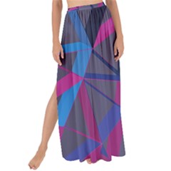 3d Lovely Geo Lines Maxi Chiffon Tie-up Sarong by Uniqued