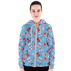Cute Cats And Bears Women s Zipper Hoodie by SychEva