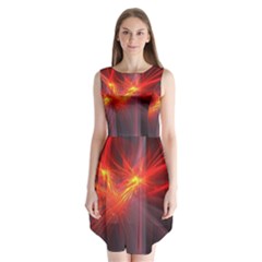 Fractal Sleeveless Chiffon Dress   by Sparkle